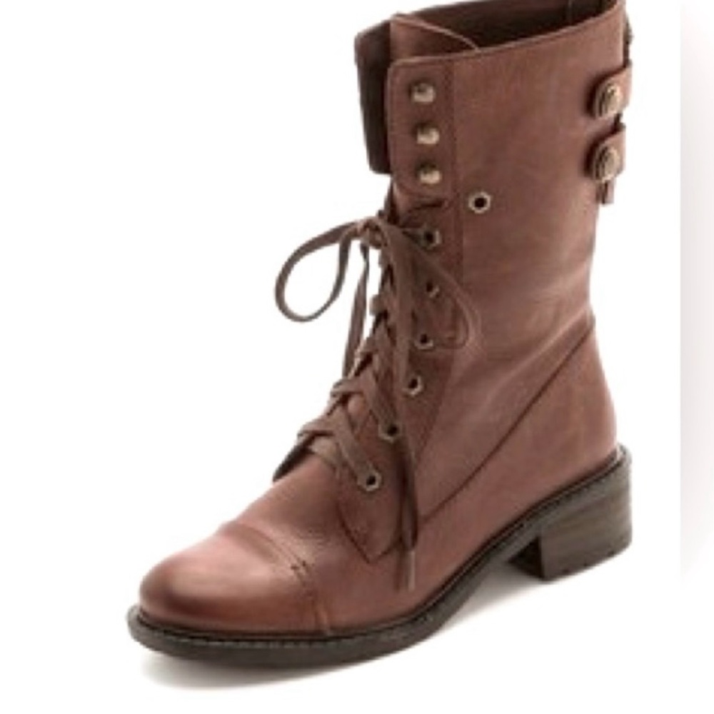 Sam Edelman soft leather lace up bootie